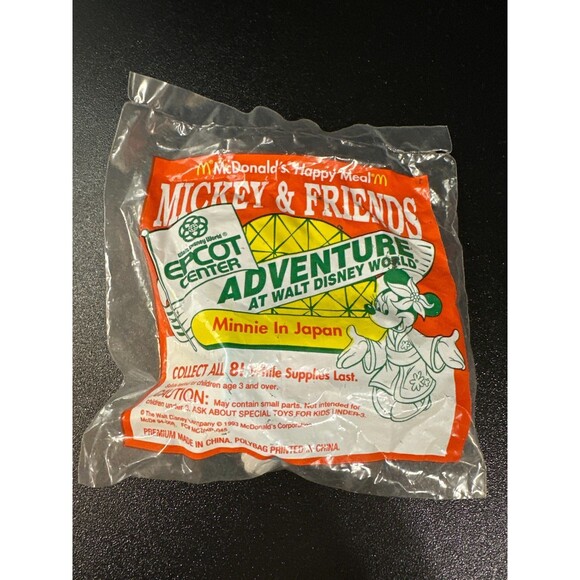 Vintage 1993 McDonald’s Minnie in Japan Disney EPCOT Happy Meal Toy – Sealed - Picture 1 of 10